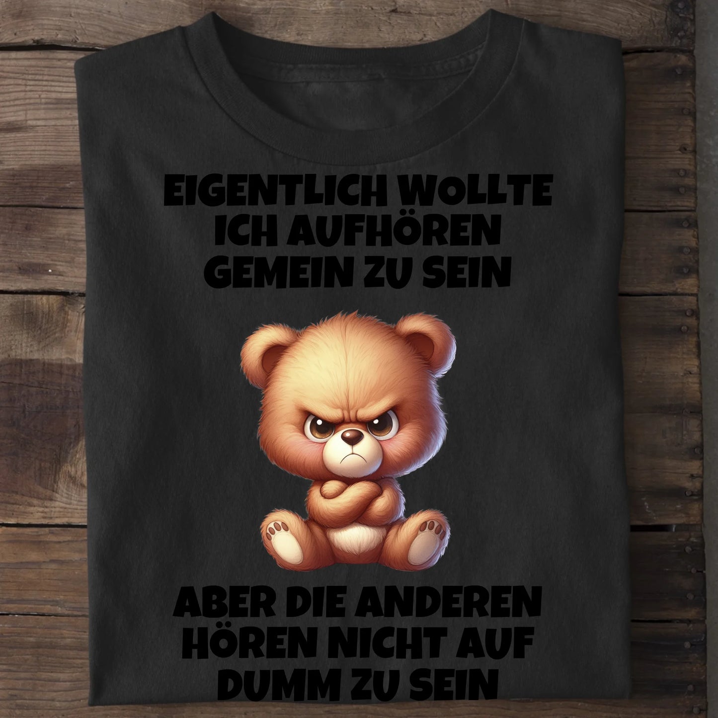Nicht mehr gemein sein - Organic Men's Shirt (personalisierbar) Crafter T-Shirt ST ST Black