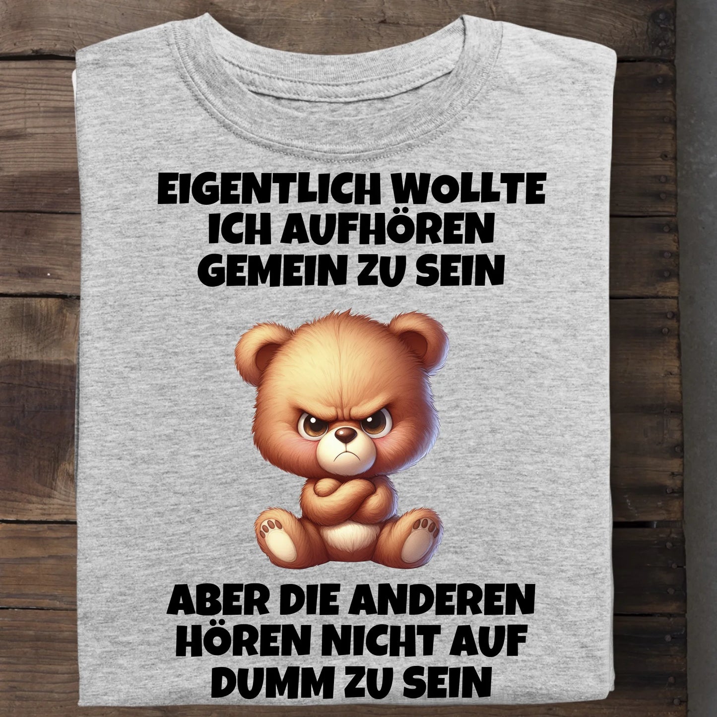 Nicht mehr gemein sein - Organic Men's Shirt (personalisierbar) Crafter T-Shirt ST ST Heather-Grey