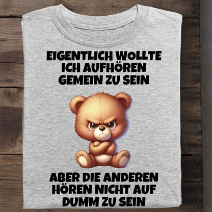 Nicht mehr gemein sein - Organic Men's Shirt (personalisierbar) Crafter T-Shirt ST ST Heather-Grey