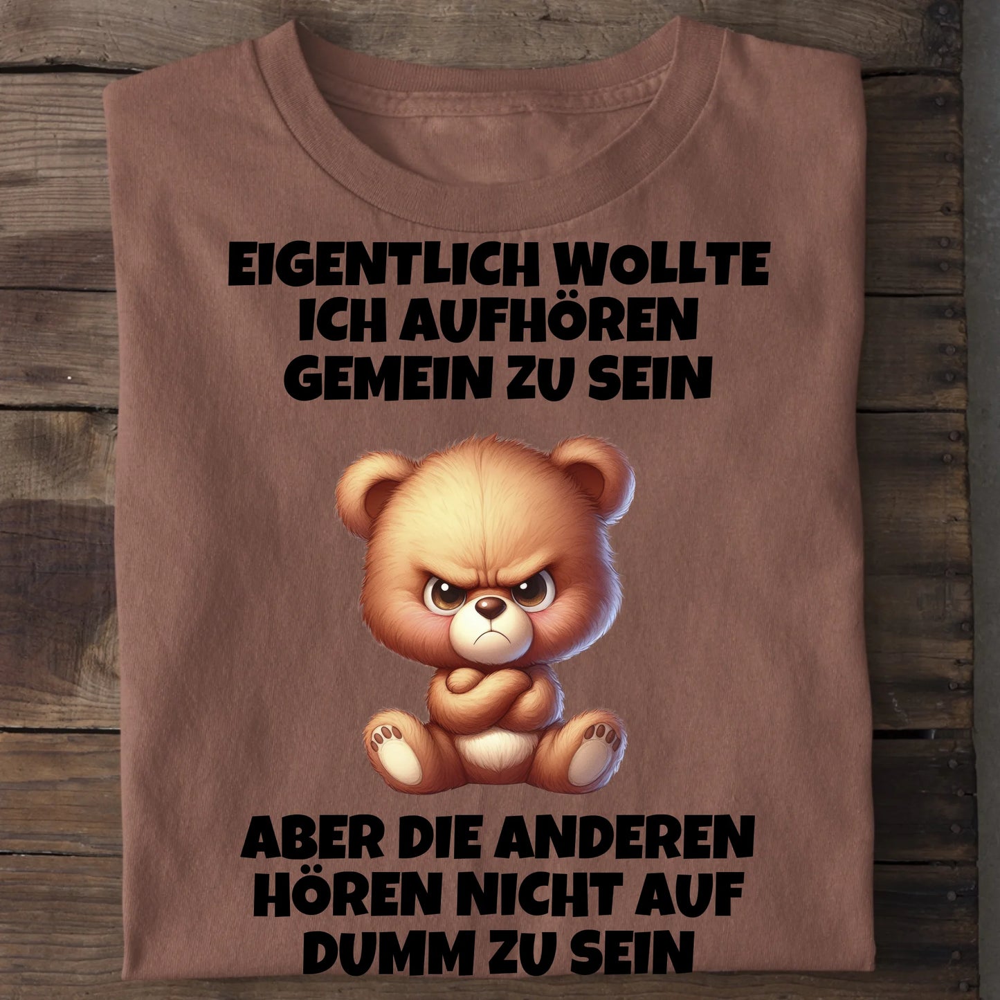 Nicht mehr gemein sein - Organic Men's Shirt (personalisierbar) Crafter T-Shirt ST ST Heritage-Brown