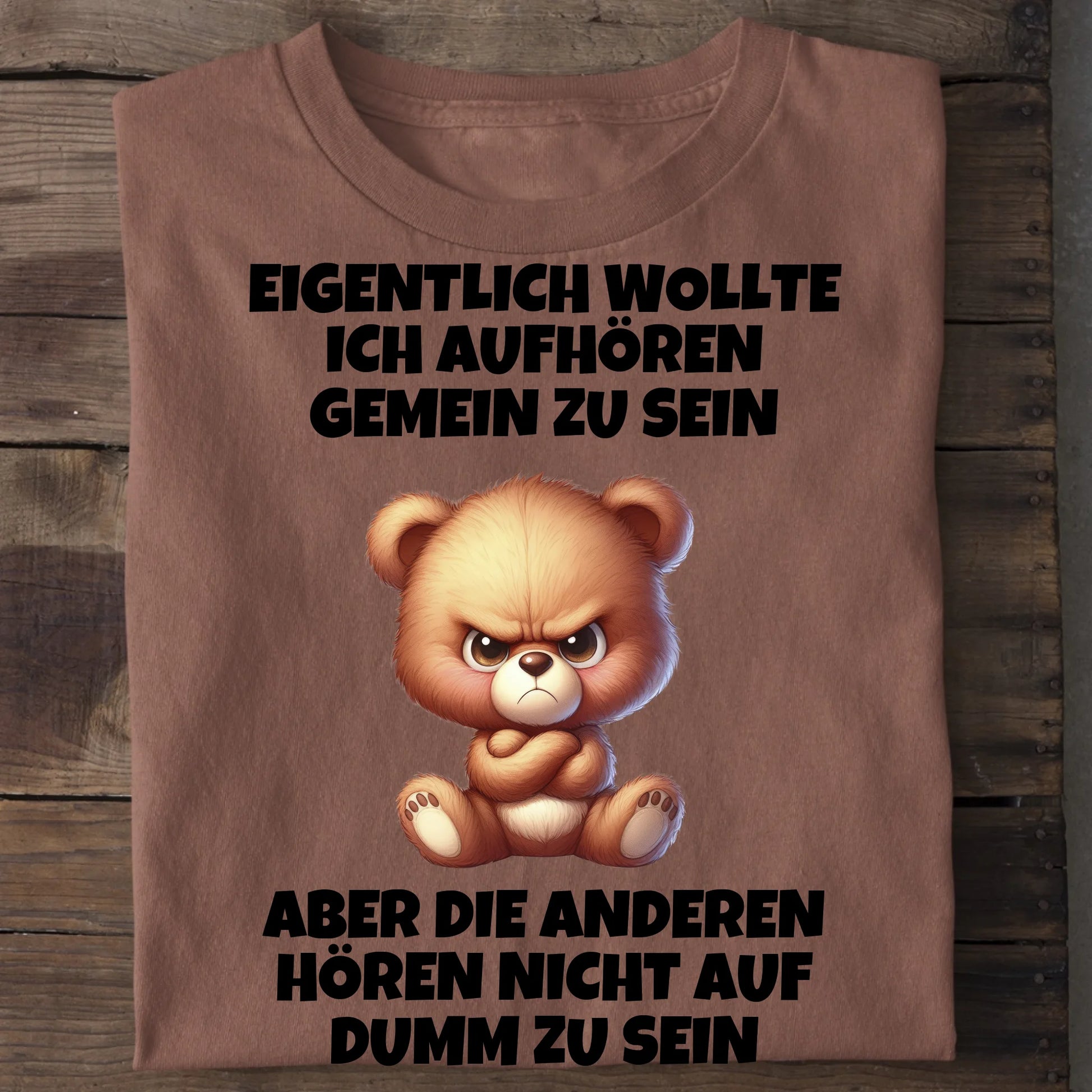 Nicht mehr gemein sein - Organic Men's Shirt (personalisierbar) Crafter T-Shirt ST ST Heritage-Brown