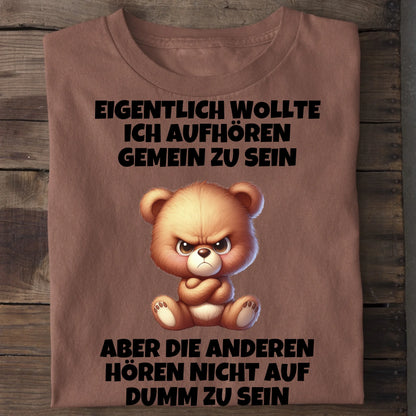 Nicht mehr gemein sein - Organic Men's Shirt (personalisierbar) Crafter T-Shirt ST ST Heritage-Brown