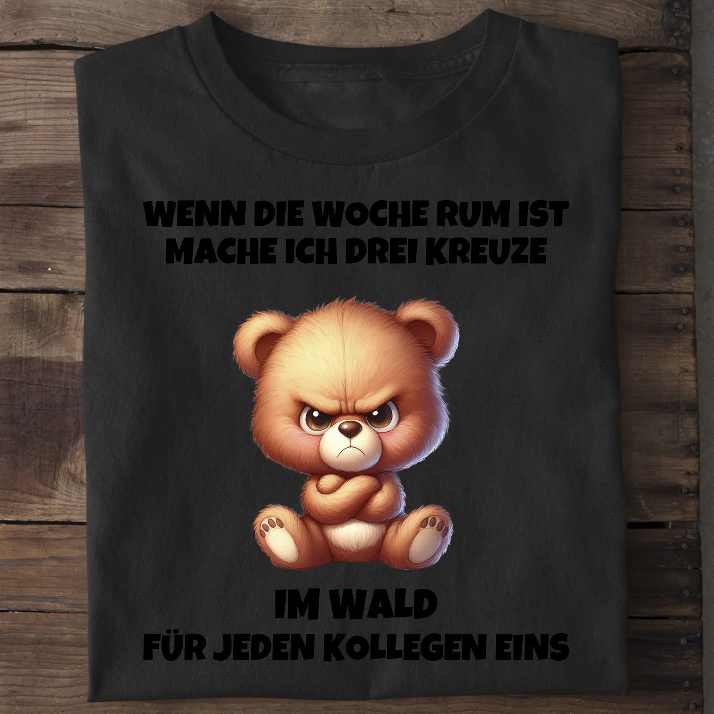 Drei Kreuze - Organic Men's Shirt (personalisierbar) Crafter T-Shirt ST ST Black