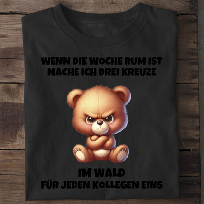 Drei Kreuze - Organic Men's Shirt (personalisierbar) Crafter T-Shirt ST ST Black