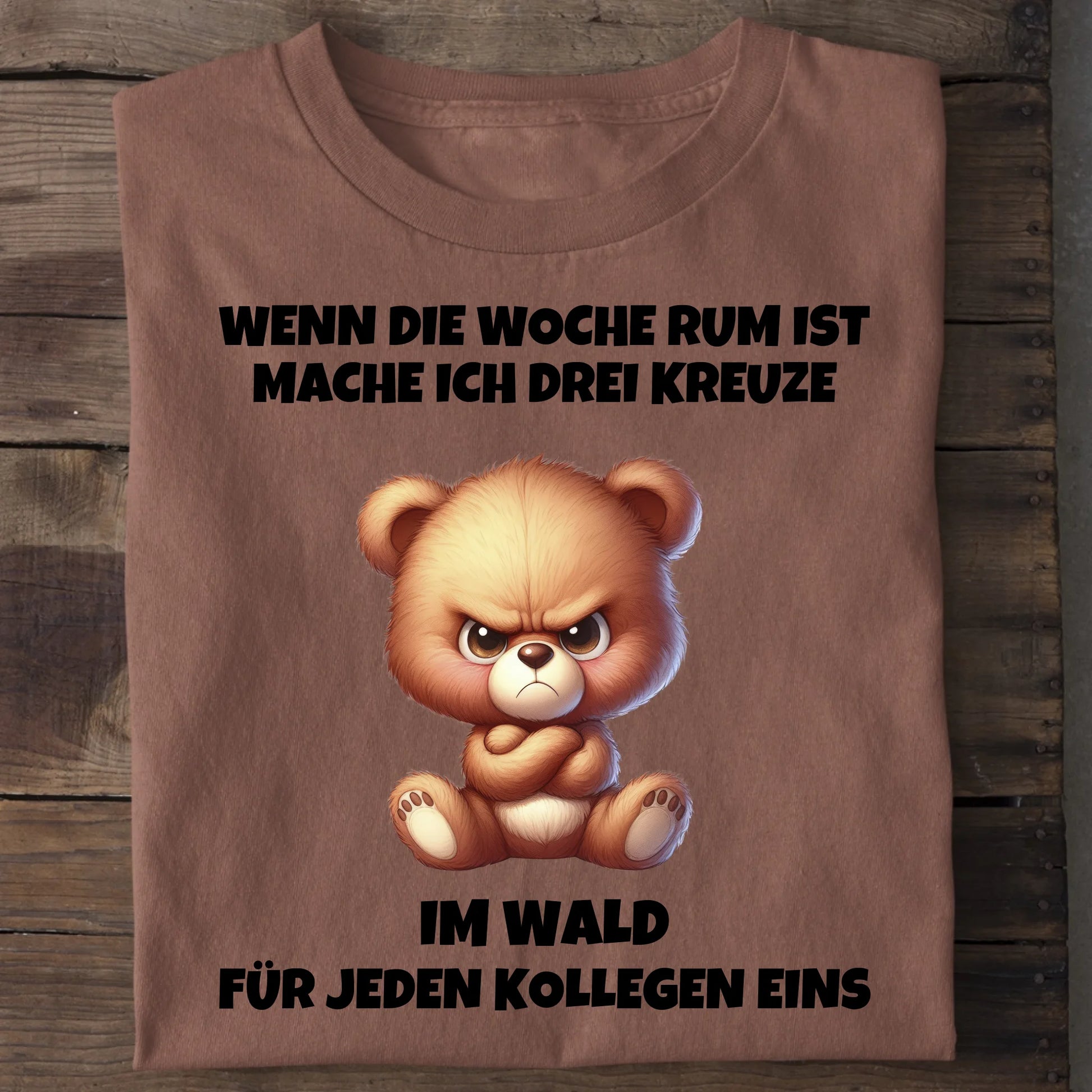 Drei Kreuze - Organic Men's Shirt (personalisierbar) Crafter T-Shirt ST ST Heritage-Brown