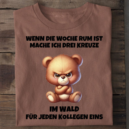 Drei Kreuze - Organic Men's Shirt (personalisierbar) Crafter T-Shirt ST ST Heritage-Brown