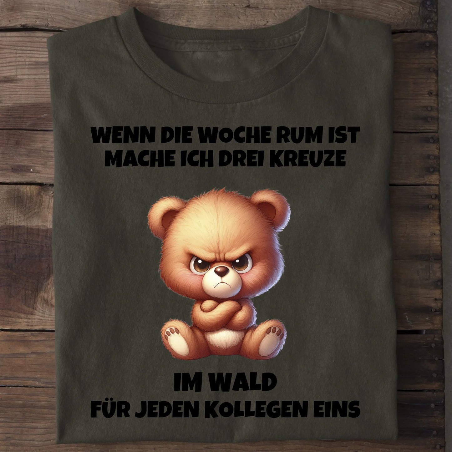 Drei Kreuze - Organic Men's Shirt (personalisierbar) Crafter T-Shirt ST ST Khaki