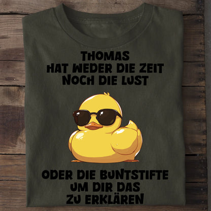 Buntstifte - Organic Men's Shirt (personalisierbar) Crafter T-Shirt ST ST Khaki