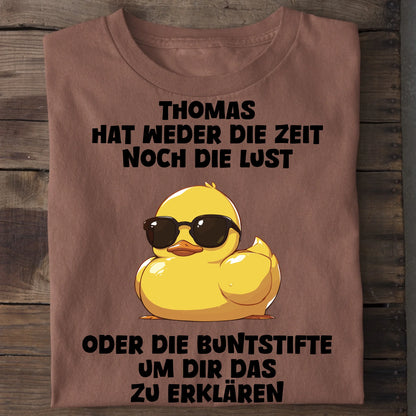 Buntstifte - Organic Men's Shirt (personalisierbar) Crafter T-Shirt ST ST Heritage-Brown