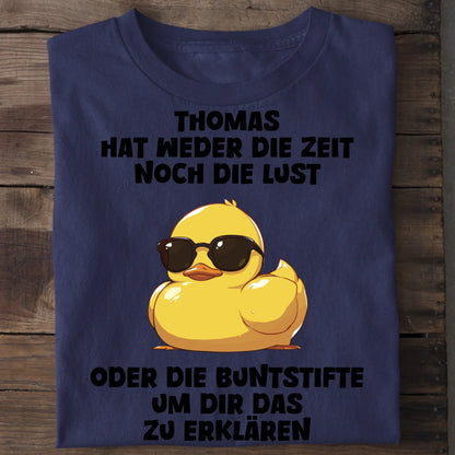 Buntstifte - Organic Men's Shirt (personalisierbar) Crafter T-Shirt ST ST French-Navy