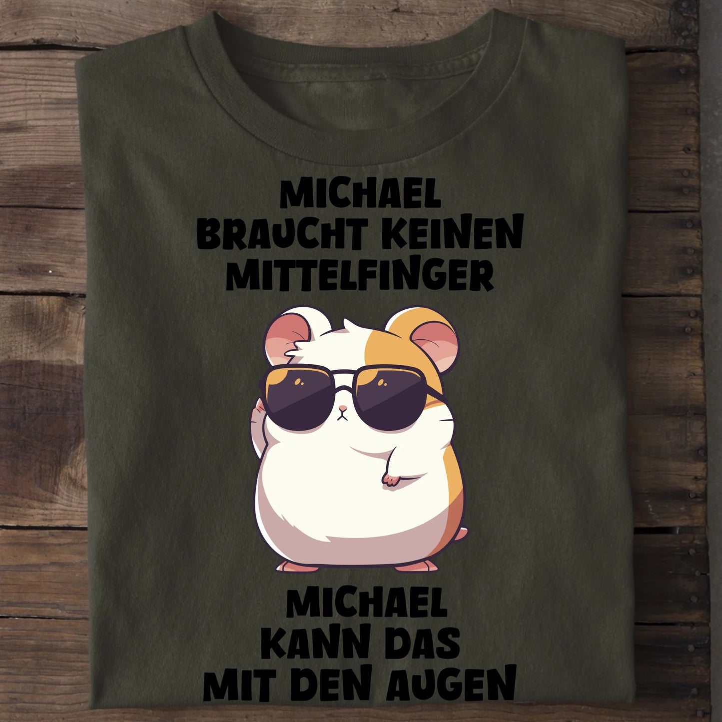 Keinen Mittelfinger - Organic Men's Shirt (personalisierbar) Crafter T-Shirt ST ST Khaki
