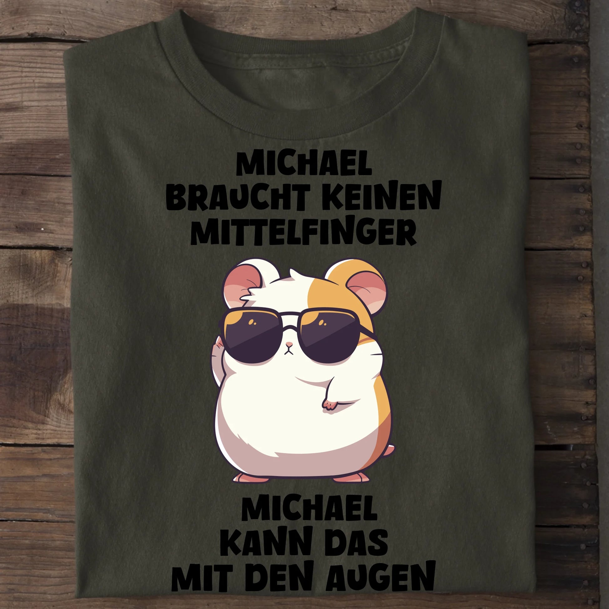 Keinen Mittelfinger - Organic Men's Shirt (personalisierbar) Crafter T-Shirt ST ST Khaki