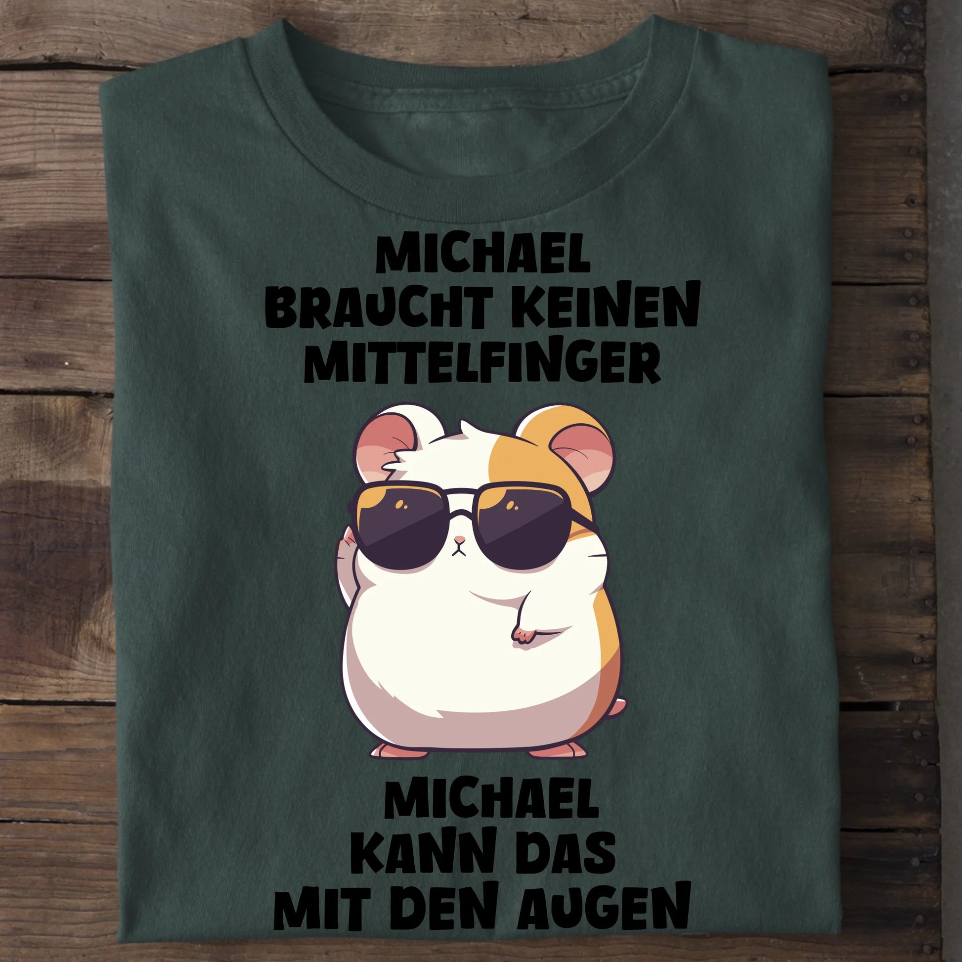 Keinen Mittelfinger - Organic Men's Shirt (personalisierbar) Crafter T-Shirt ST ST Bottled-Green