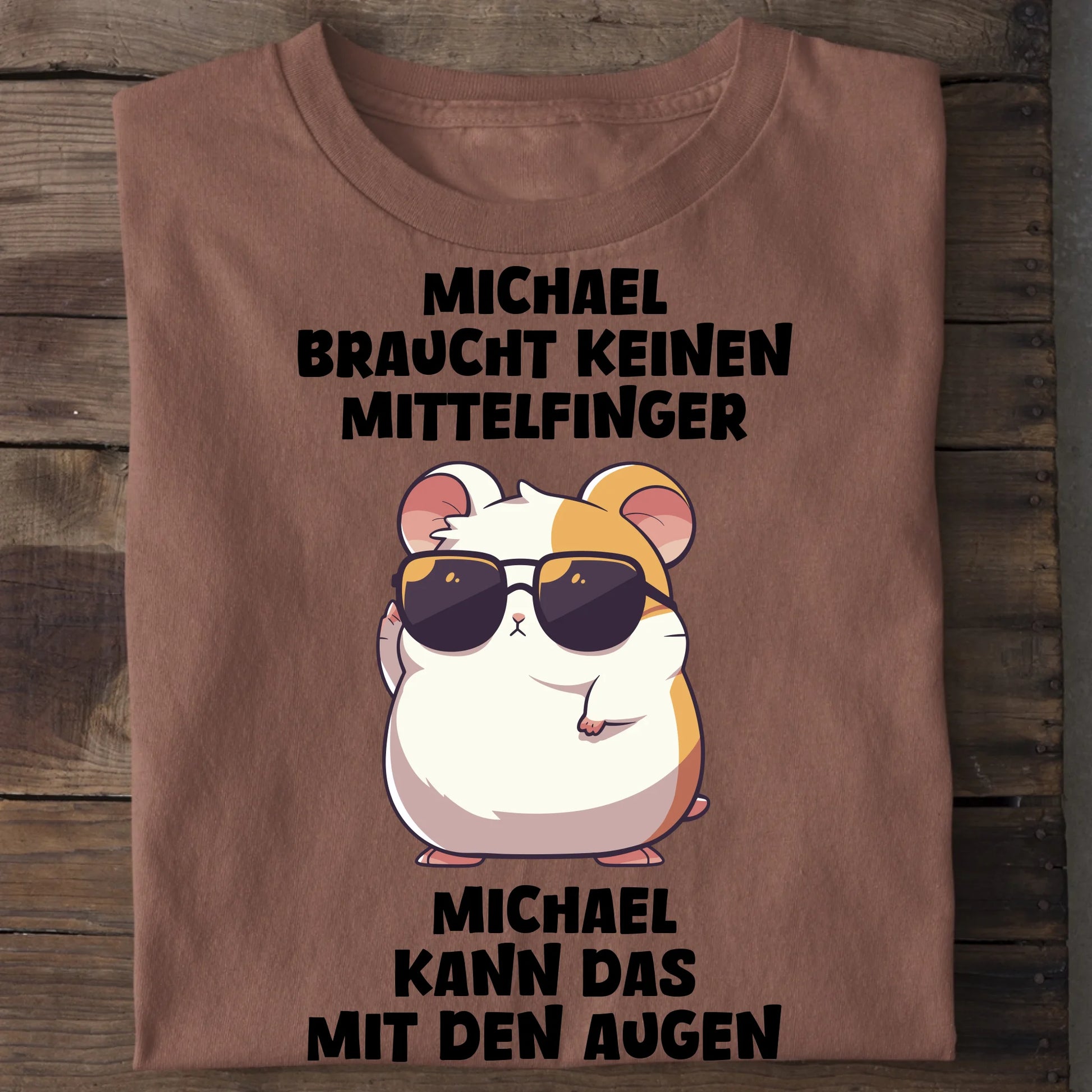 Keinen Mittelfinger - Organic Men's Shirt (personalisierbar) Crafter T-Shirt ST ST Heritage-Brown