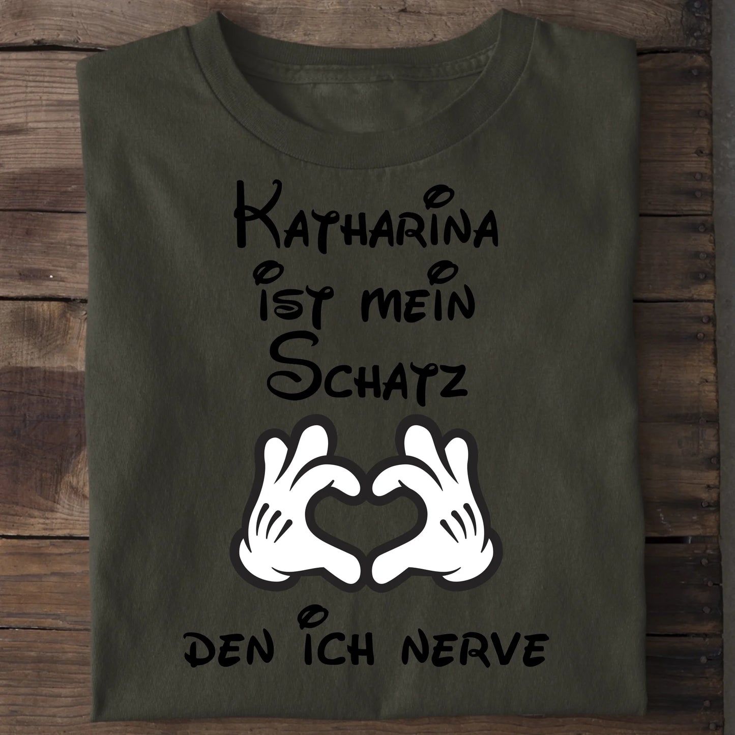 Mein Schatz - Organic Men's Shirt (personalisierbar) Crafter T-Shirt ST ST Khaki