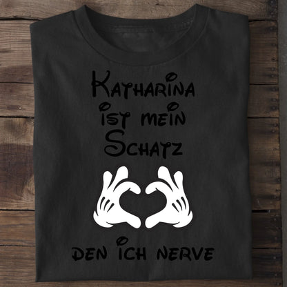 Mein Schatz - Organic Men's Shirt (personalisierbar) Crafter T-Shirt ST ST Black