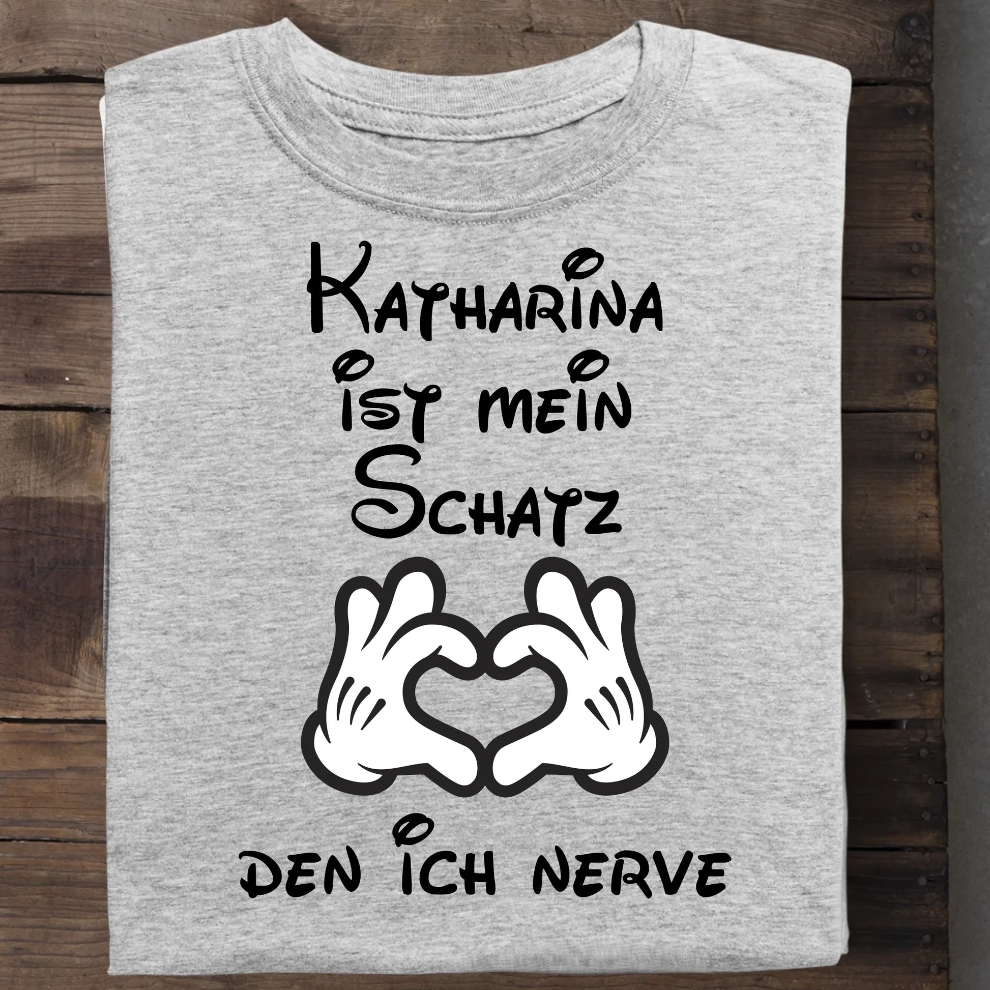 Mein Schatz - Organic Men's Shirt (personalisierbar) Crafter T-Shirt ST ST Heather-Grey