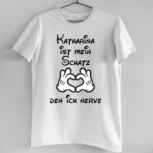 Mein Schatz - Organic Men's Shirt (personalisierbar)