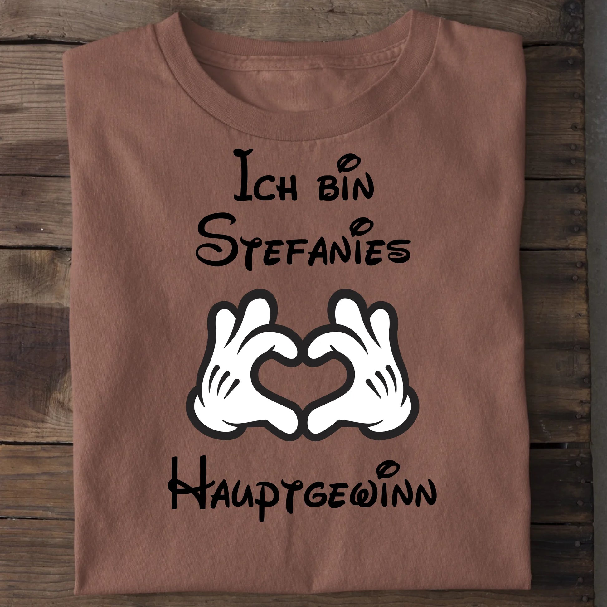 Hauptgewinn - Organic Men's Shirt (personalisierbar) Crafter T-Shirt ST ST Heritage-Brown