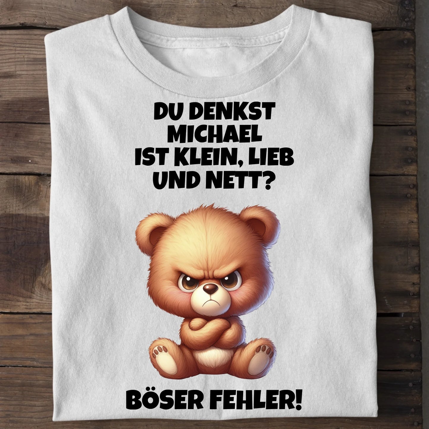 Klein, lieb und nett - Organic Men's Shirt (personalisierbar) Crafter T-Shirt ST ST White