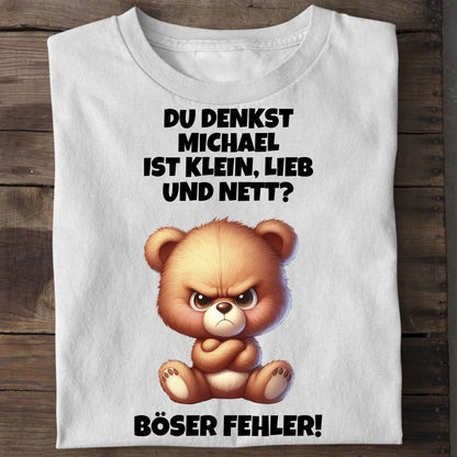 Klein, lieb und nett - Organic Men's Shirt (personalisierbar) Crafter T-Shirt ST ST White