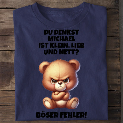 Klein, lieb und nett - Organic Men's Shirt (personalisierbar) Crafter T-Shirt ST ST French-Navy