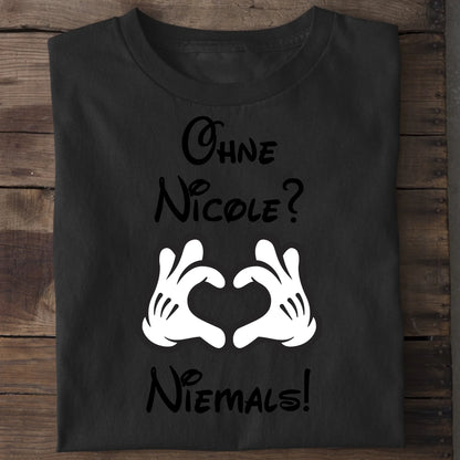 Niemals ohne dich - Organic Men's Shirt (personalisierbar) Crafter T-Shirt ST ST Black