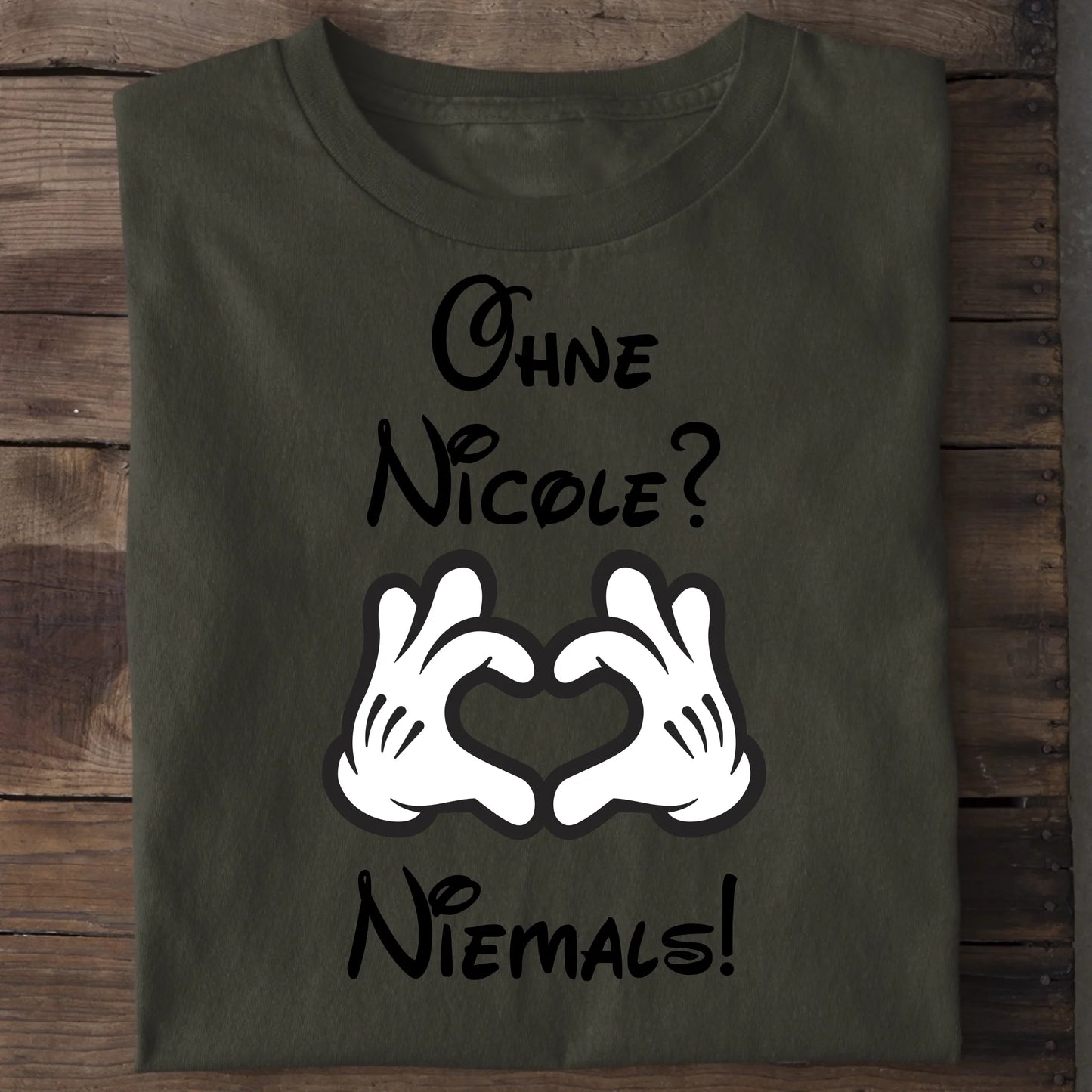 Niemals ohne dich - Organic Men's Shirt (personalisierbar) Crafter T-Shirt ST ST Khaki