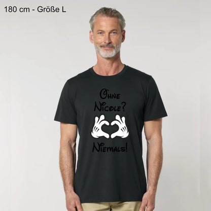 Niemals ohne dich - Organic Men's Shirt (personalisierbar)