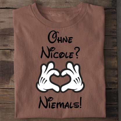 Niemals ohne dich - Organic Men's Shirt (personalisierbar) Crafter T-Shirt ST ST Heritage-Brown
