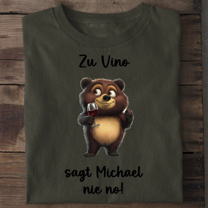 Zu Vino sag ich nie no! - Organic Men's Shirt (personalisierbar) Crafter T-Shirt ST ST Khaki