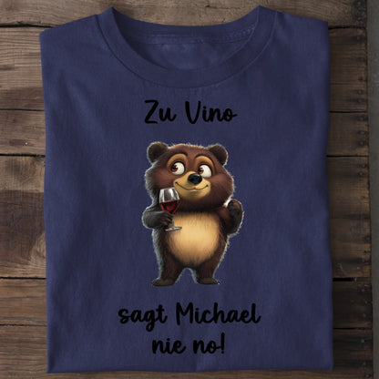Zu Vino sag ich nie no! - Organic Men's Shirt (personalisierbar) Crafter T-Shirt ST ST French-Navy