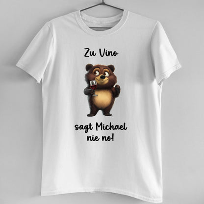 Zu Vino sag ich nie no! - Organic Men's Shirt (personalisierbar)