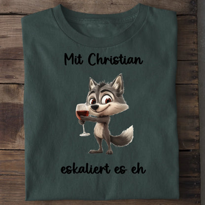 Es eskaliert eh - Organic Men's Shirt (personalisierbar) Crafter T-Shirt ST ST Bottled-Green