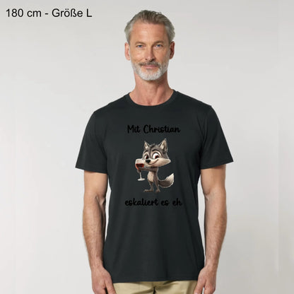Es eskaliert eh - Organic Men's Shirt (personalisierbar)