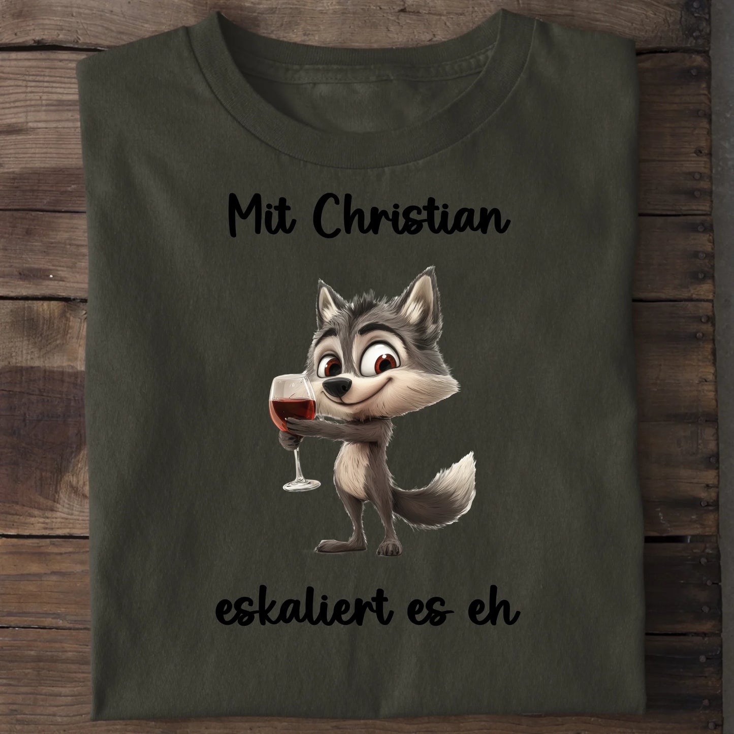 Es eskaliert eh - Organic Men's Shirt (personalisierbar) Crafter T-Shirt ST ST Khaki