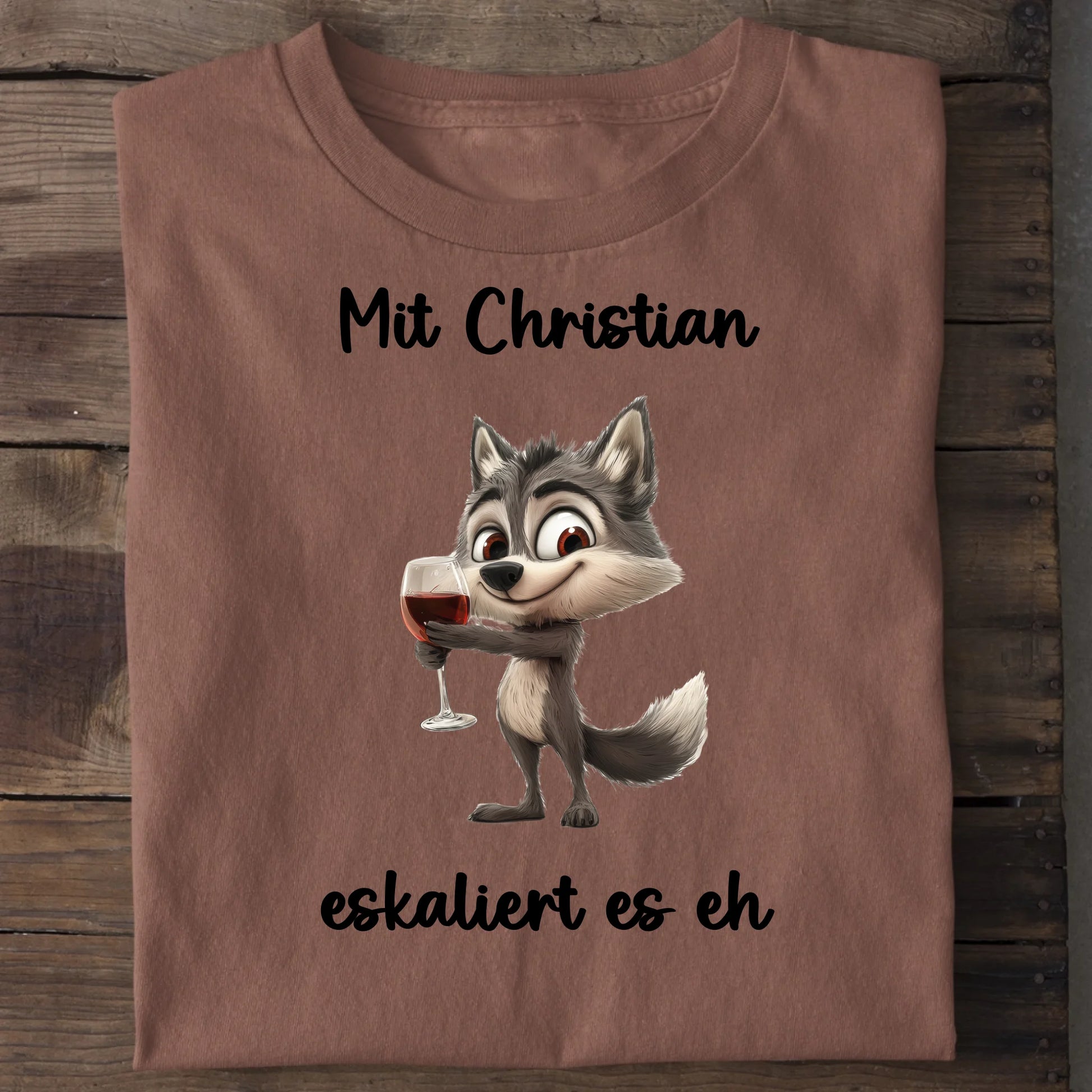Es eskaliert eh - Organic Men's Shirt (personalisierbar) Crafter T-Shirt ST ST Heritage-Brown