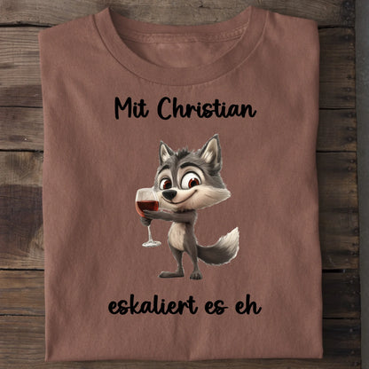 Es eskaliert eh - Organic Men's Shirt (personalisierbar) Crafter T-Shirt ST ST Heritage-Brown