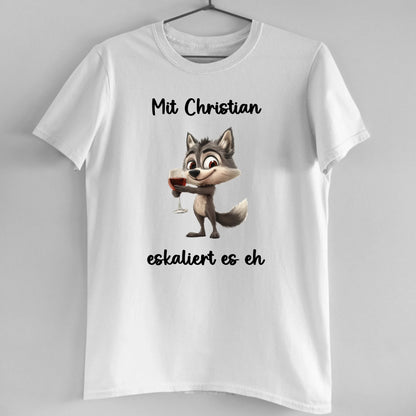 Es eskaliert eh - Organic Men's Shirt (personalisierbar)