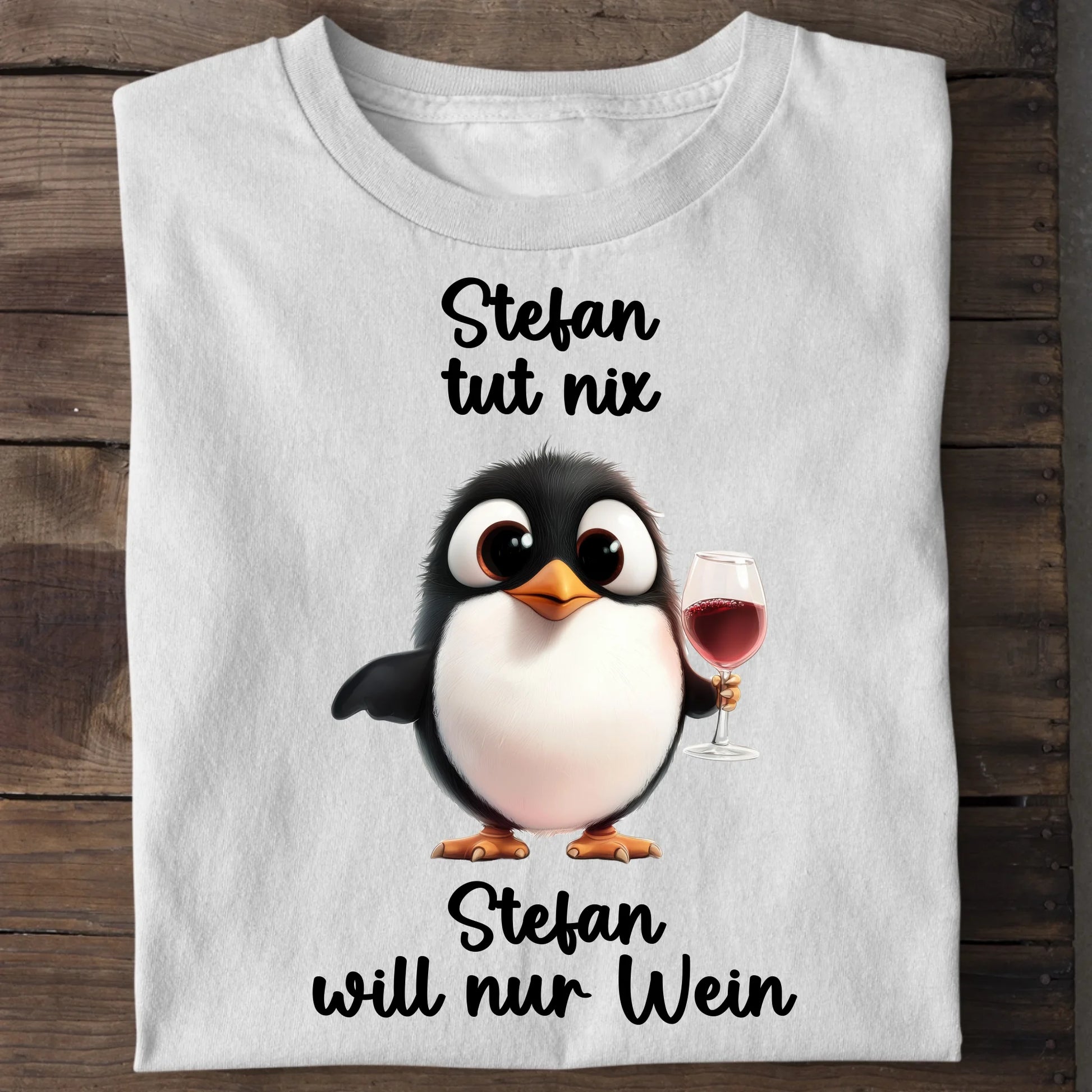 Ich will nur Wein - Organic Men's Shirt (personalisierbar) Crafter T-Shirt ST ST White