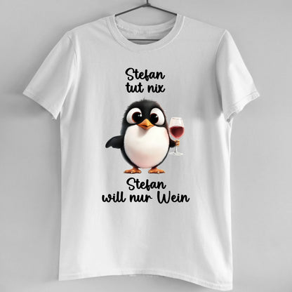 Ich will nur Wein - Organic Men's Shirt (personalisierbar)