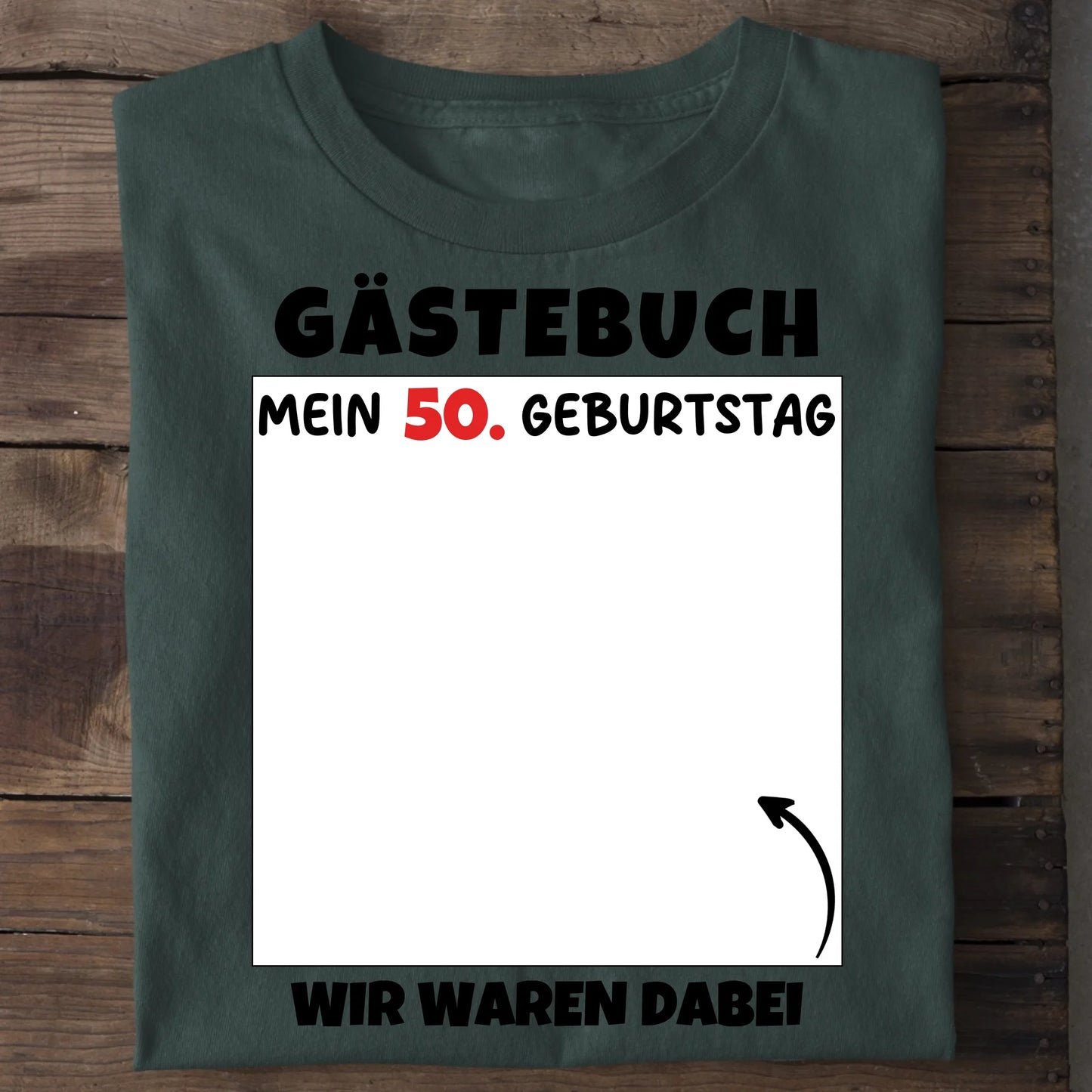 Gästebuch - Organic Men's Shirt (personalisierbar) Crafter T-Shirt ST ST Bottled-Green