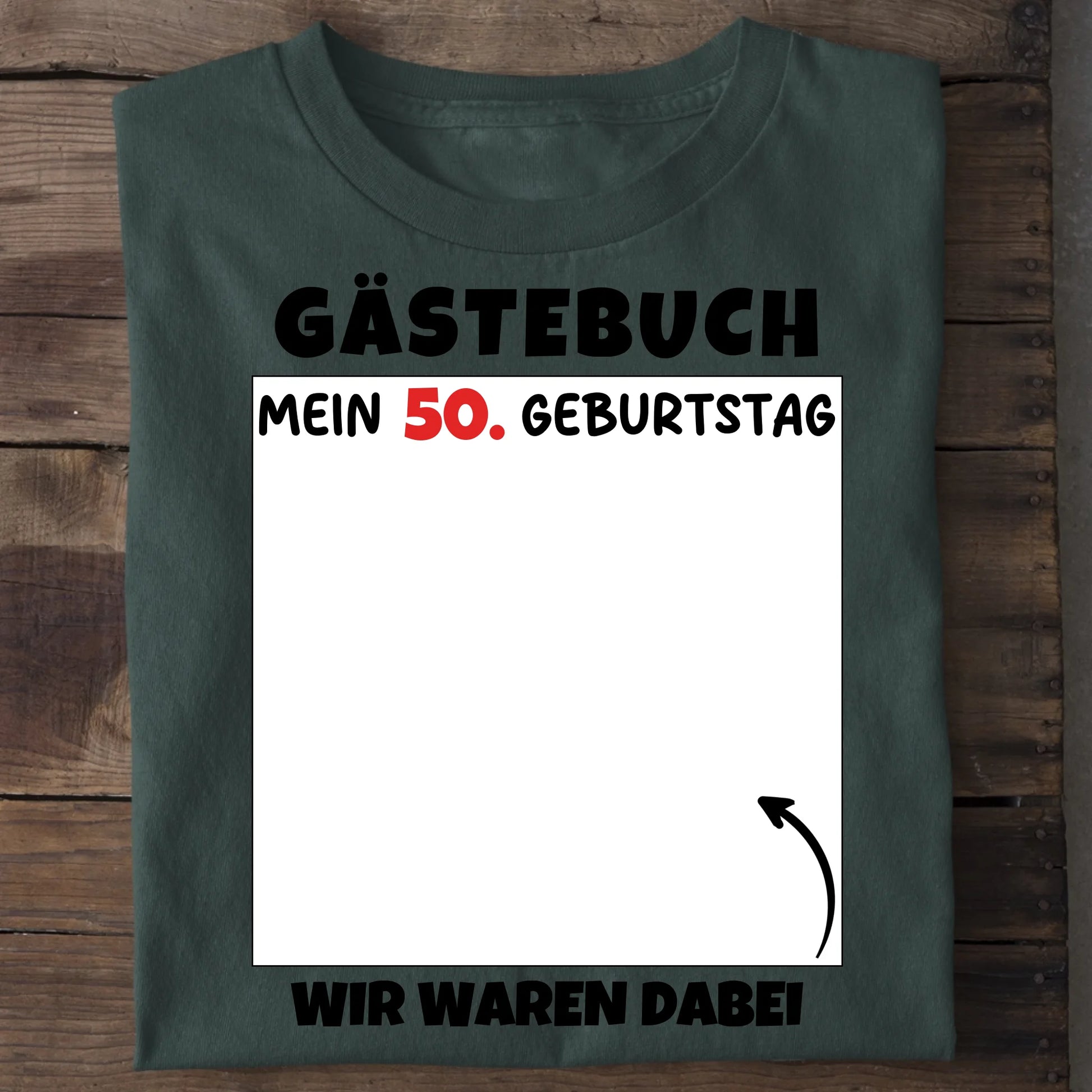Gästebuch - Organic Men's Shirt (personalisierbar) Crafter T-Shirt ST ST Bottled-Green