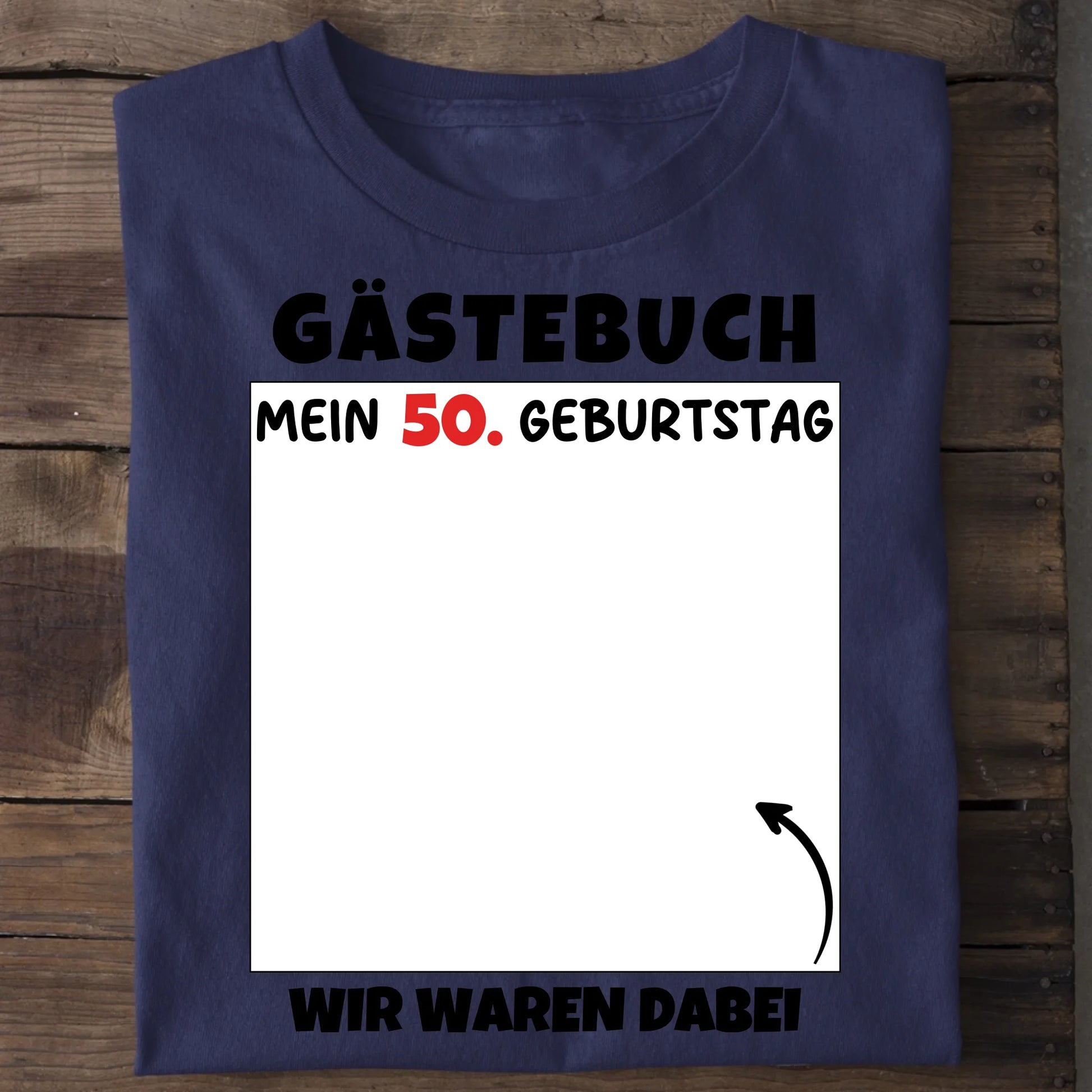 Gästebuch - Organic Men's Shirt (personalisierbar) Crafter T-Shirt ST ST French-Navy