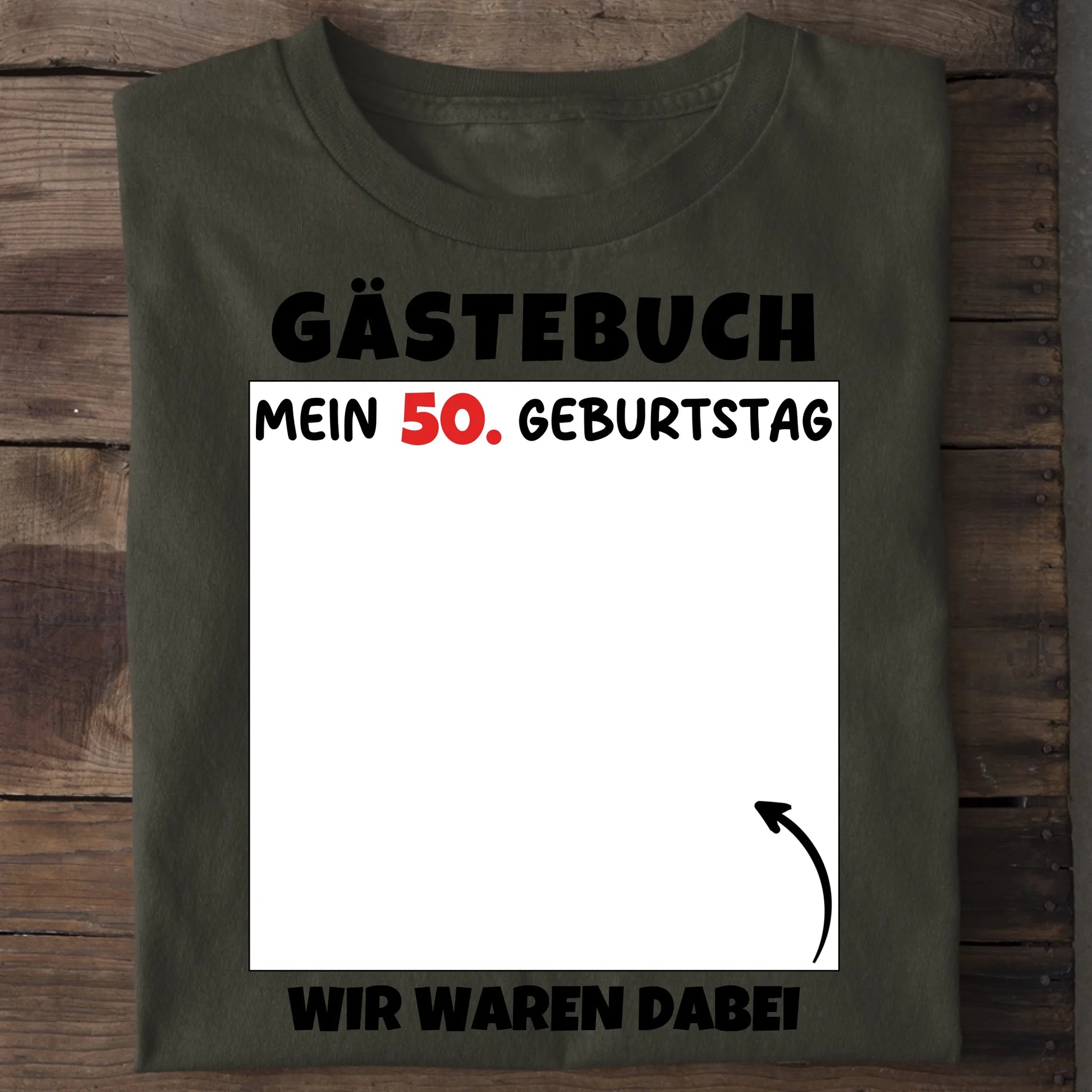 Gästebuch - Organic Men's Shirt (personalisierbar) Crafter T-Shirt ST ST Khaki