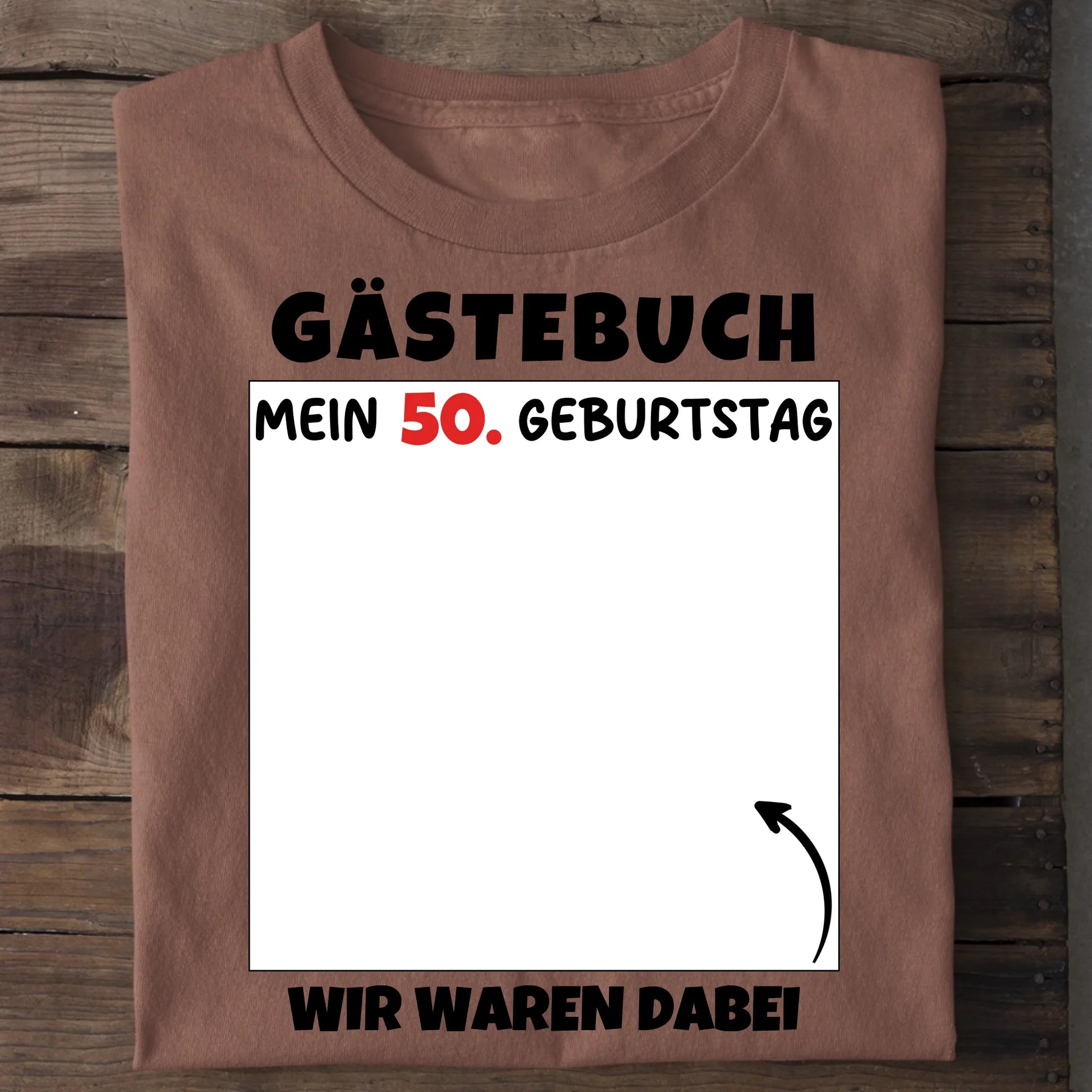 Gästebuch - Organic Men's Shirt (personalisierbar) Crafter T-Shirt ST ST Heritage-Brown