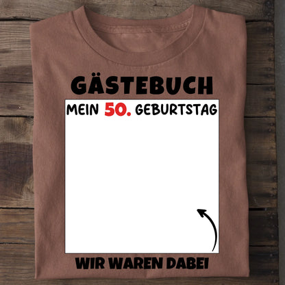 Gästebuch - Organic Men's Shirt (personalisierbar) Crafter T-Shirt ST ST Heritage-Brown