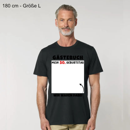 Gästebuch - Organic Men's Shirt (personalisierbar)