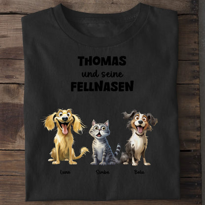 Meine Fellnasen - Organic Men's Shirt (personalisierbar) Crafter T-Shirt ST ST Black