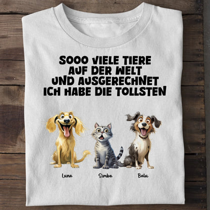 Sooo viele Tiere - Organic Men's Shirt (personalisierbar) Crafter T-Shirt ST ST White